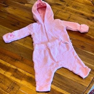 Quilted Honest brand baby girl sweatshirt and sweatpants set